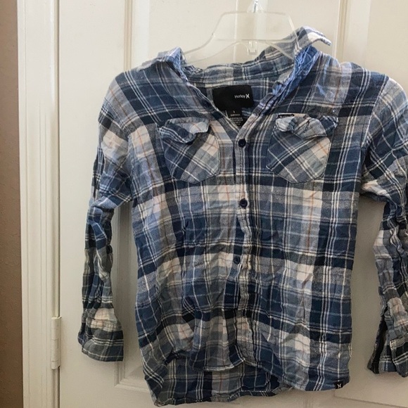 Boys Hurley flannel shirt 7 - Picture 1 of 6